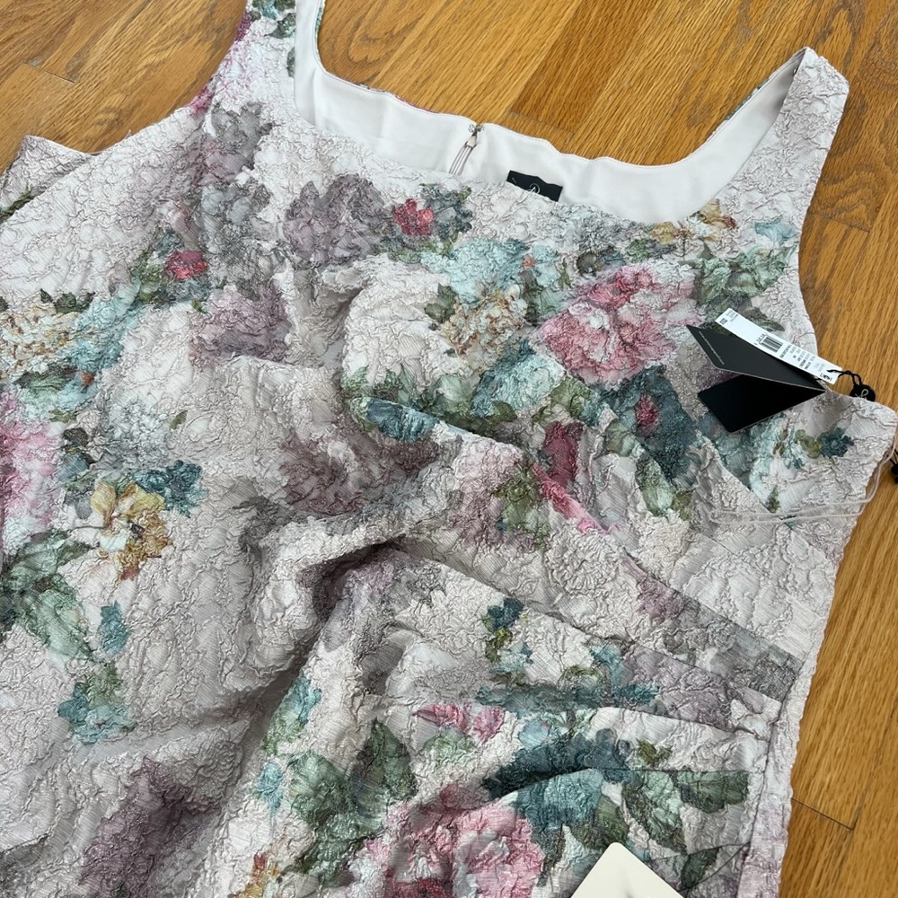 ADRIANNA PAPPEL Plus Size Floral Ruched Formal Dress Size 30W NWT